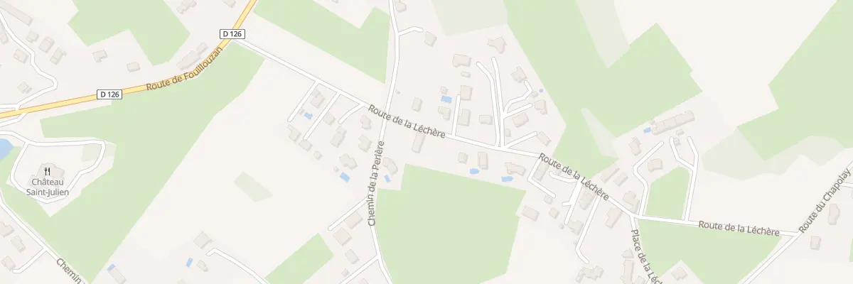 Plan du 246 Rte de la Lechere à Frontonas