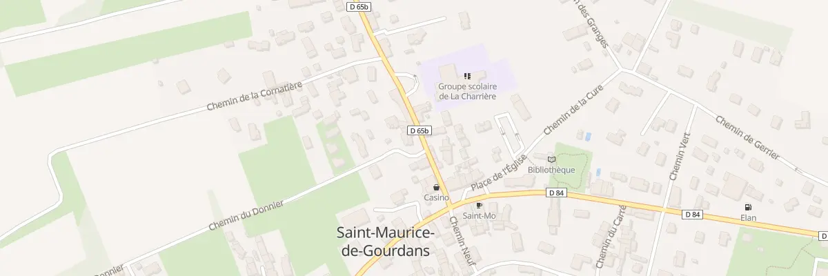 Plan du 5 Rte de la Charriere à Saint-Maurice-de-Gourdans