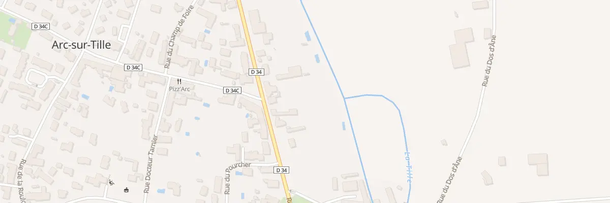 Plan du 25 Rue de Genlis à Arc-sur-Tille