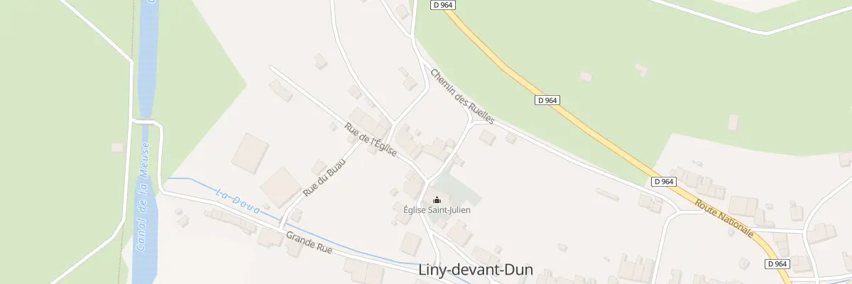 Plan du 9 Rue de l’Eglise à Liny-devant-Dun