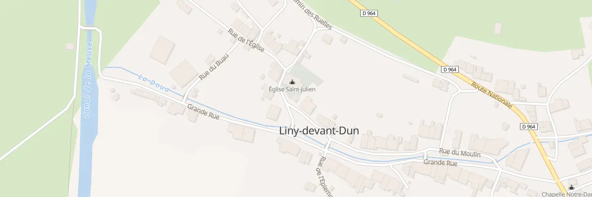 Plan du 1 Rue de l’Eglise à Liny-devant-Dun