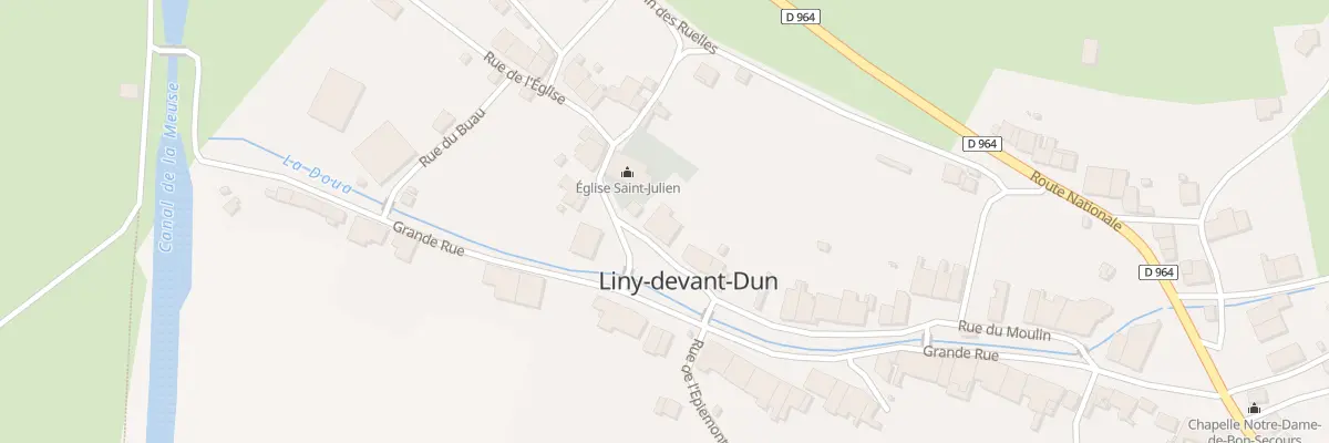 Plan du 22 Rue de la Mairie à Liny-devant-Dun