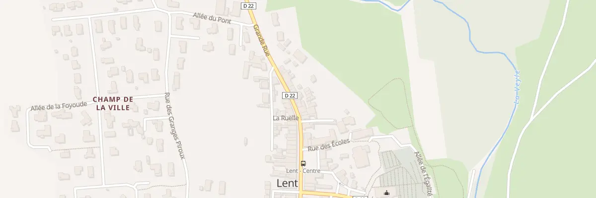 Plan du 554 Grande Rue à Lent