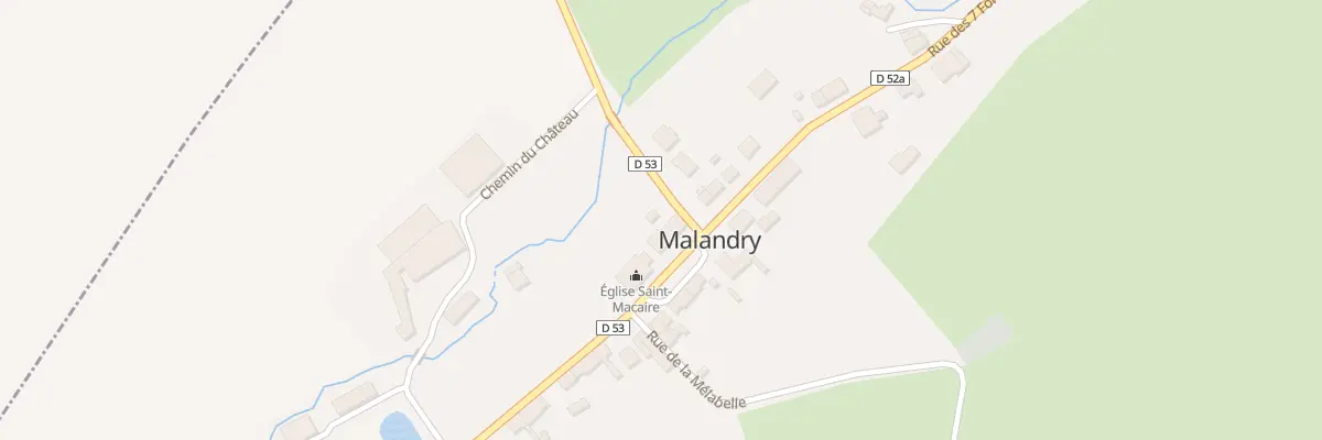 Plan du 2 Rue de la Vignette à Malandry