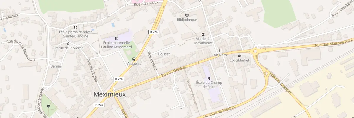 Plan du 33 Rue de Genève à Meximieux