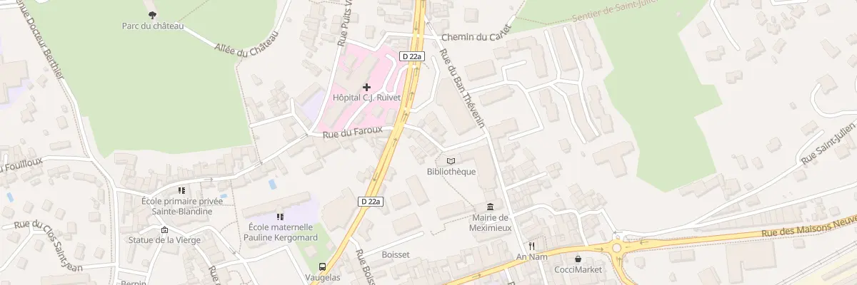 Plan du 6 Rue du Seminaire à Meximieux