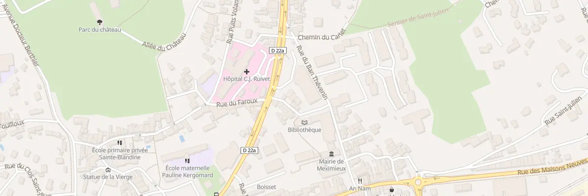 Plan du 1 Rue du Seminaire à Meximieux