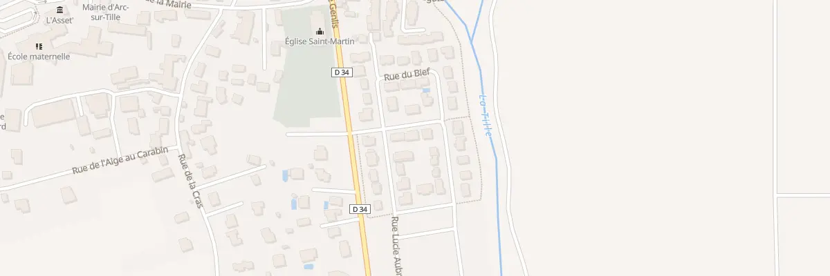Plan du 6 Rue des Vignes à Arc-sur-Tille