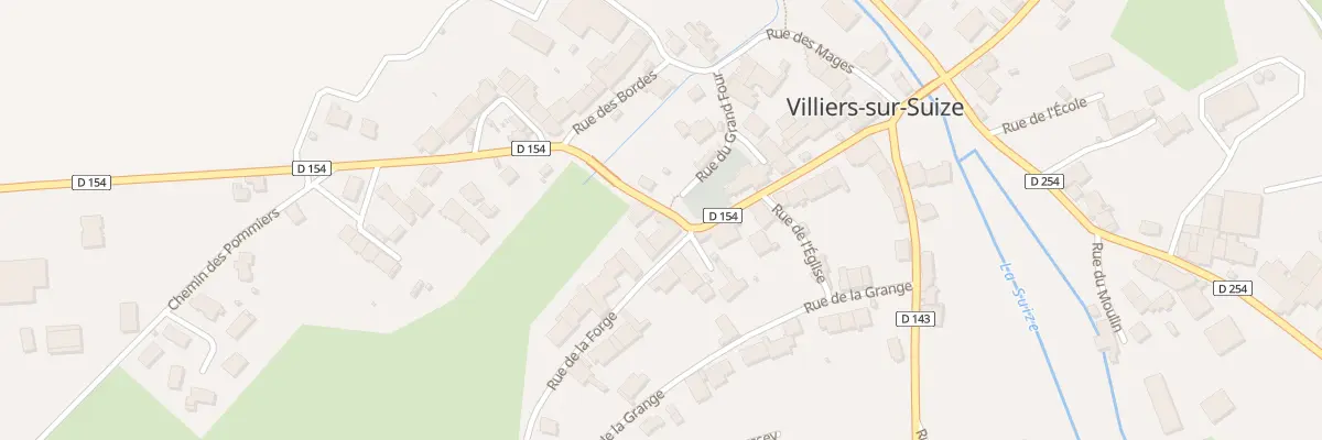 Plan du 1 Rue du Pont de la Cote à Villiers-sur-Suize