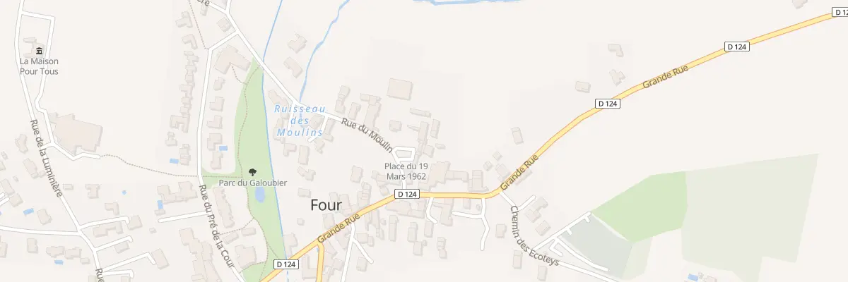 Plan du 1 Rue du Moulin à Four