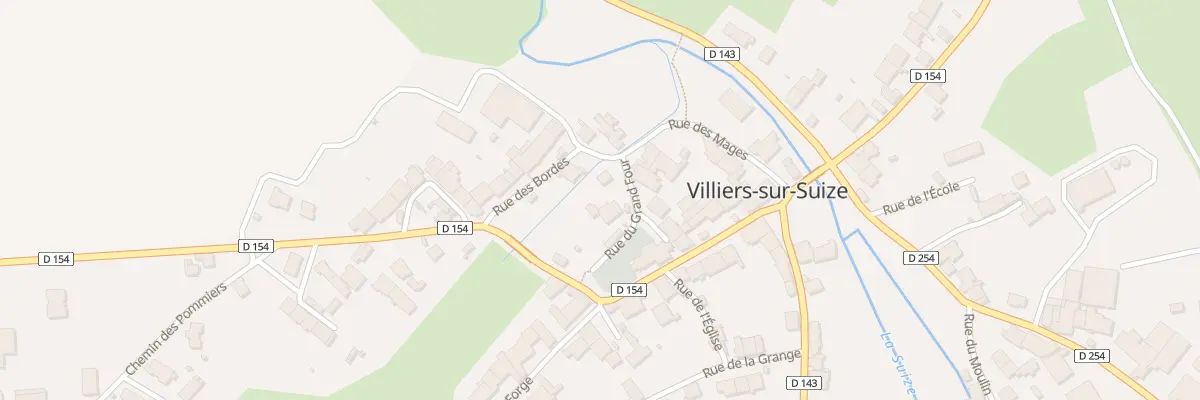 Plan du 2 Rue du Grand Four à Villiers-sur-Suize