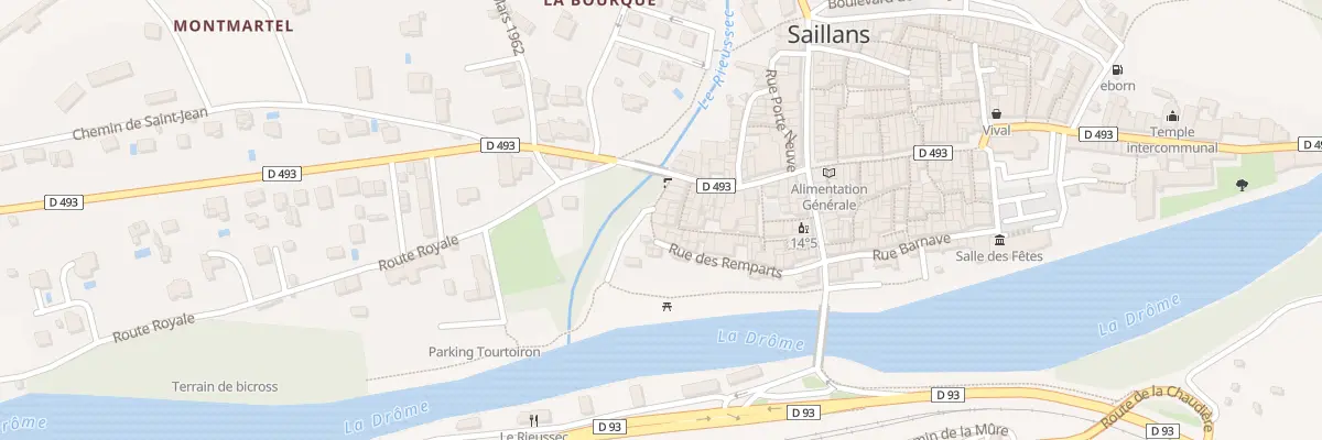 Plan du 9 Rue des Remparts à Saillans