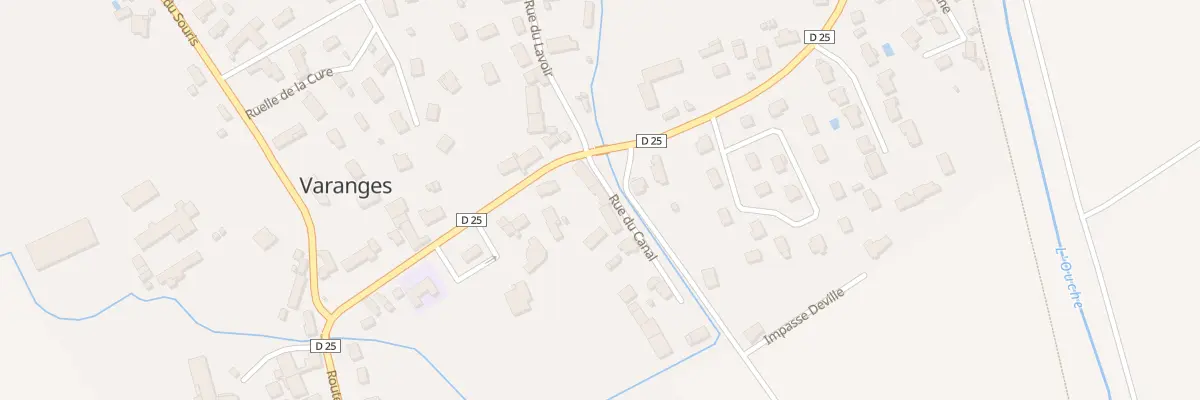 Plan du 2 Rue du Canal à Varanges