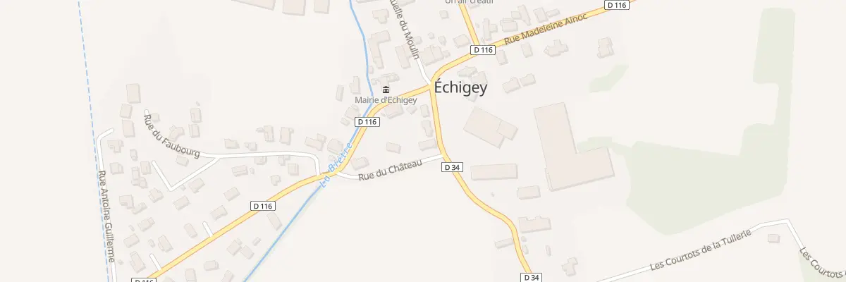 Plan du 4 Rue du Château à Échigey