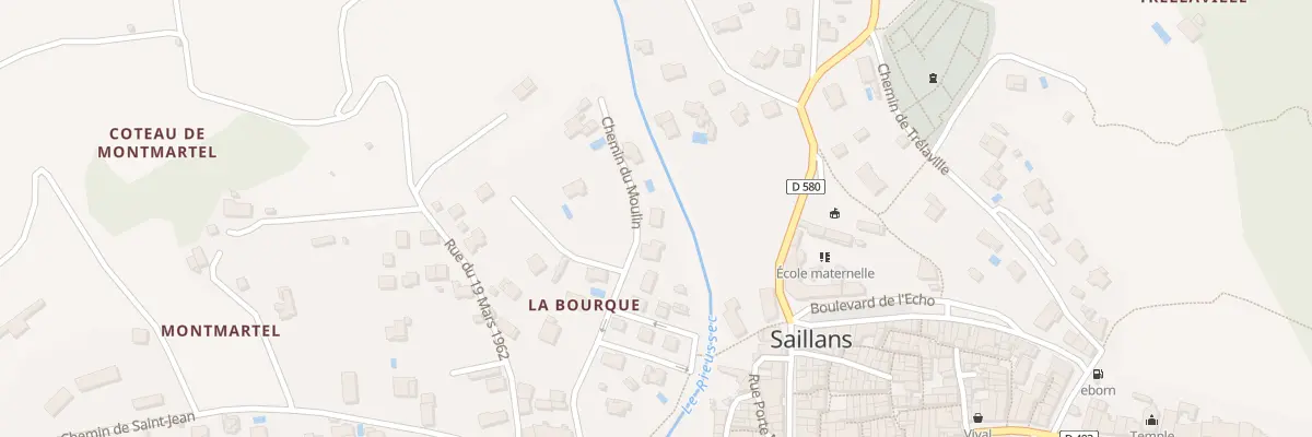 Plan du 60 Che du Moulin à Saillans