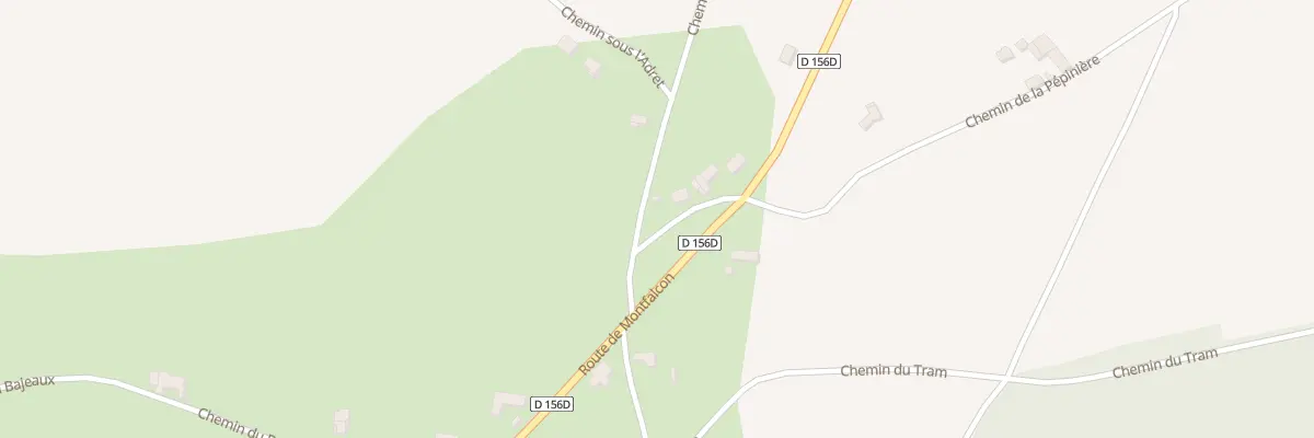 Plan du 1204 Rte de Montfalcon à Viriville