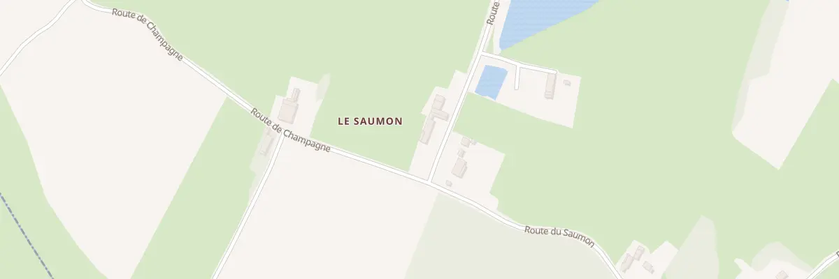 Plan du 14 Rte du Saumon à Dampierre-en-Bresse
