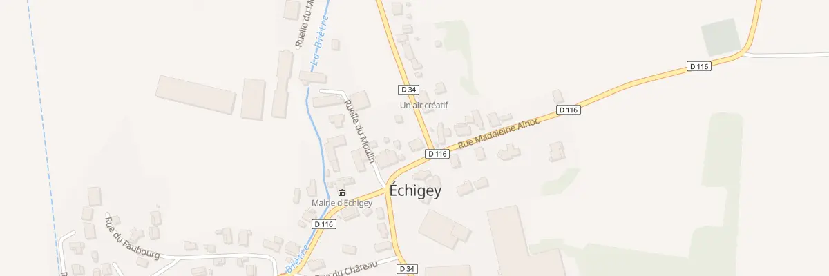 Plan du 1 Rue Antoine Guillerme à Échigey