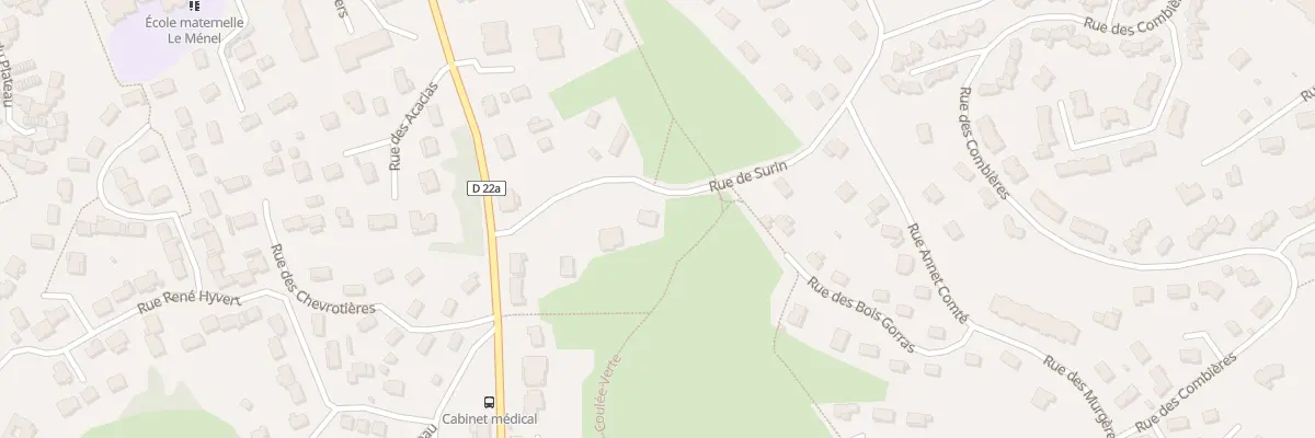 Plan du 6 Rue de Surin à Meximieux