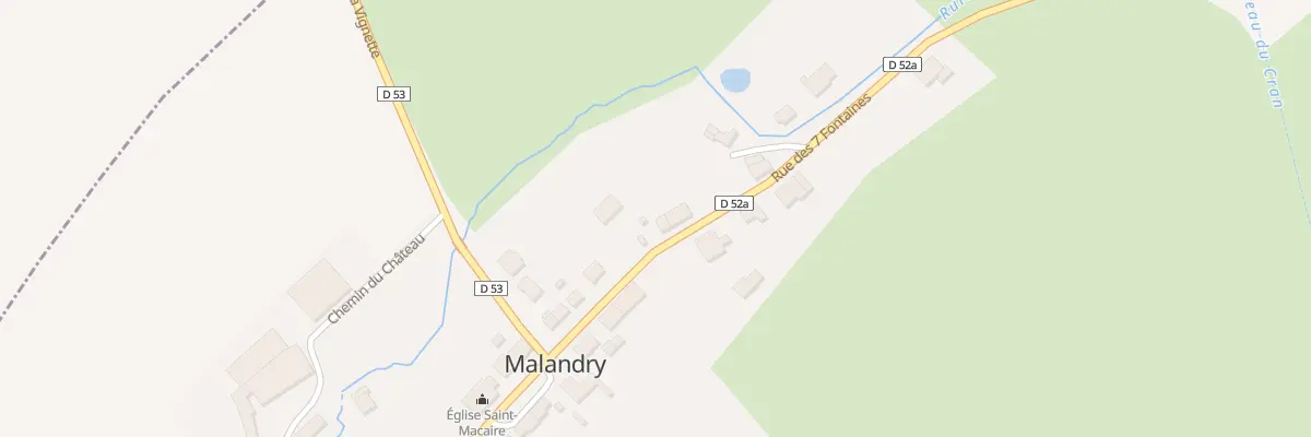 Plan du 10 Rue des Sept Fontaines à Malandry