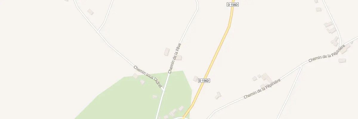 Plan du 100 Chem de la Fève à Viriville