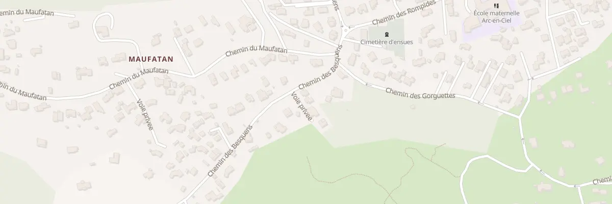 Plan du 339 Che des Besquens à Ensuès-la-Redonne