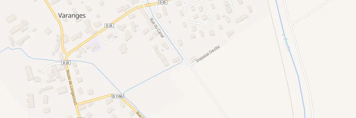 Plan du 12 Rue du Canal à Varanges