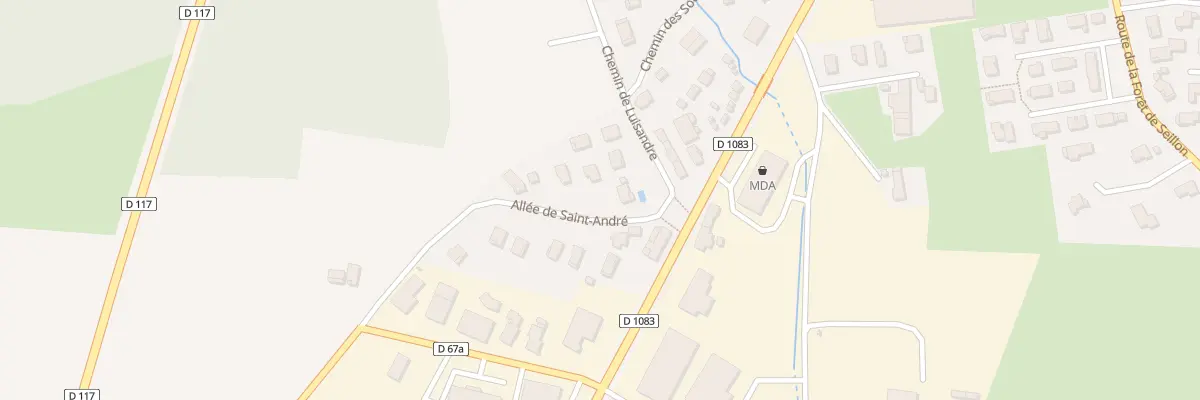 Plan du 74 Rte de St Andre sur Vieux Jonc à Péronnas