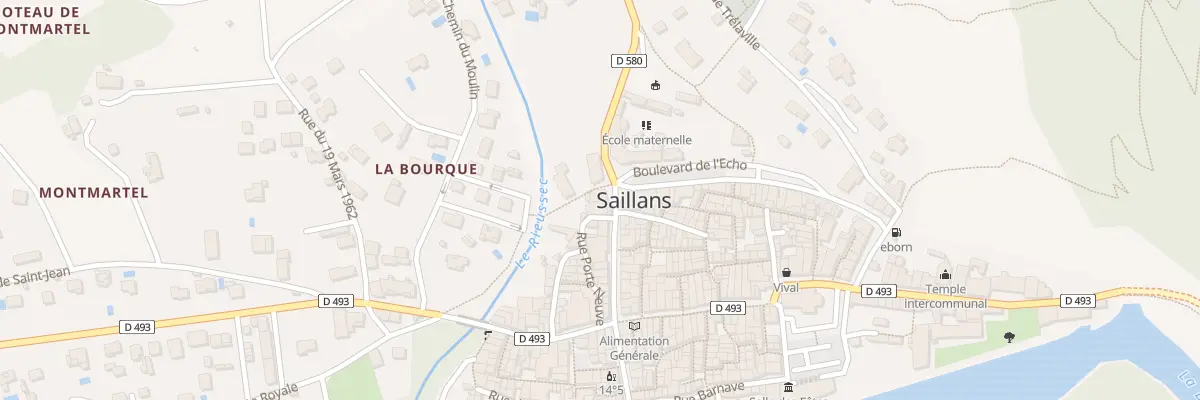 Plan du 2 Pl Maurice Faure à Saillans