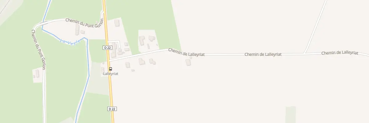 Plan du 218 Che de Lalleyriat à Servas