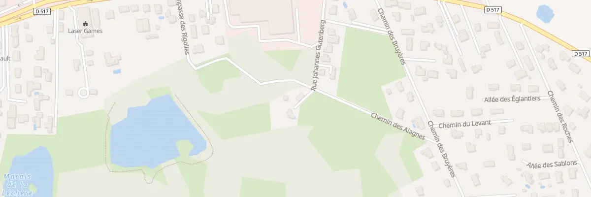 Plan du 21 Che des Alagnes à Tignieu-Jameyzieu