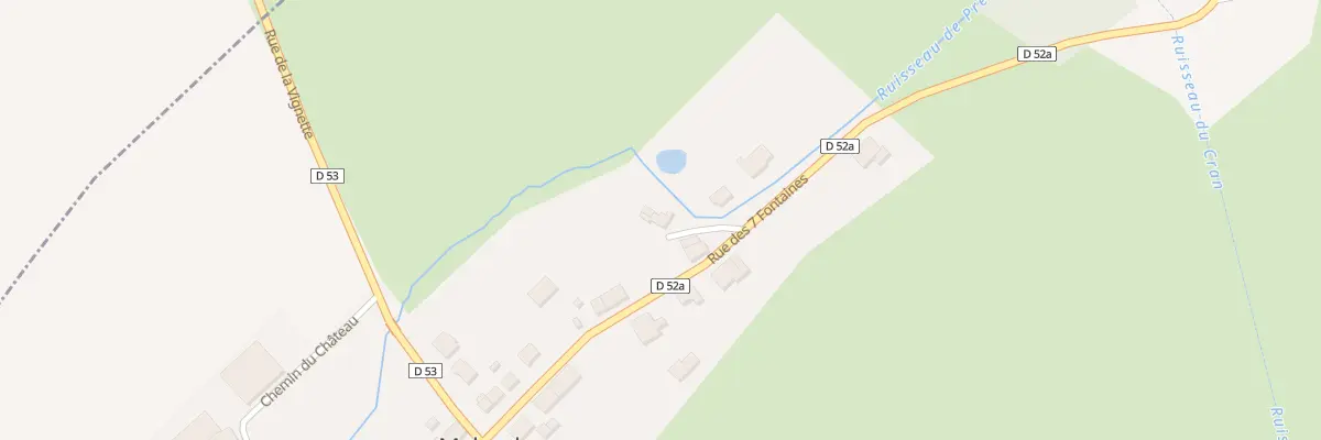 Plan du 1 Rue du Paquis à Malandry