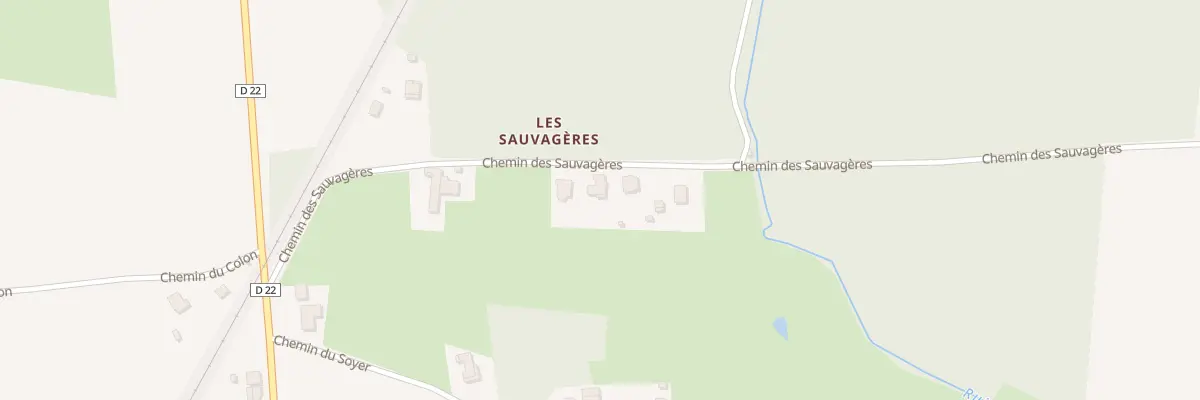 Plan du 315 Che des Sauvagères à Servas