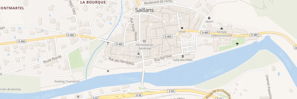 Plan du 10 Rue Beaumiroir à Saillans