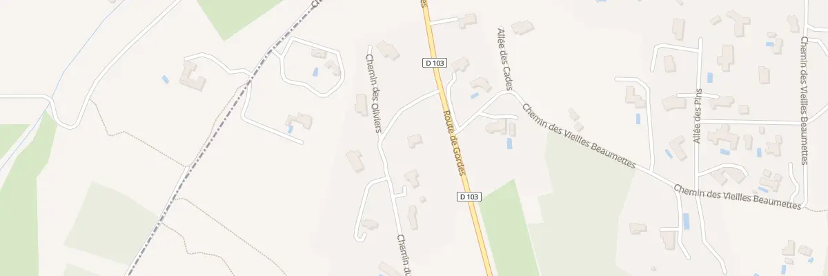 Plan du 95 Che du Sarret à Beaumettes