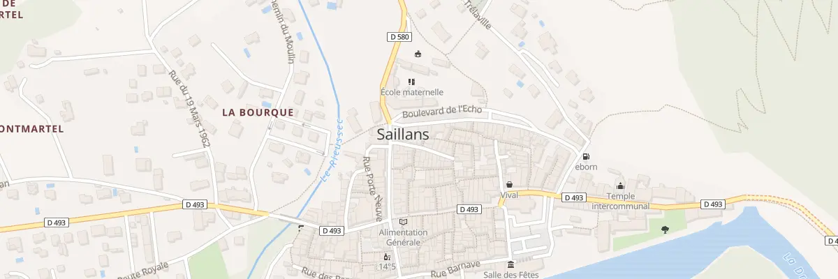 Plan du 3 Rue Roderie à Saillans