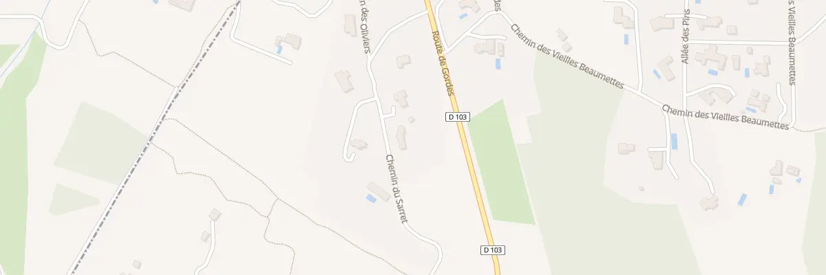 Plan du 215 Che du Sarret à Beaumettes