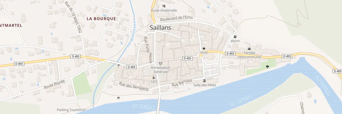 Plan du 33 Grande Rue à Saillans