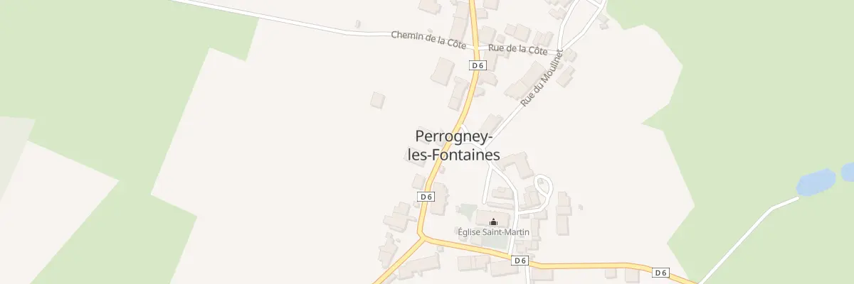 Plan du 21 Rue Claude Guerin à Perrogney-les-Fontaines