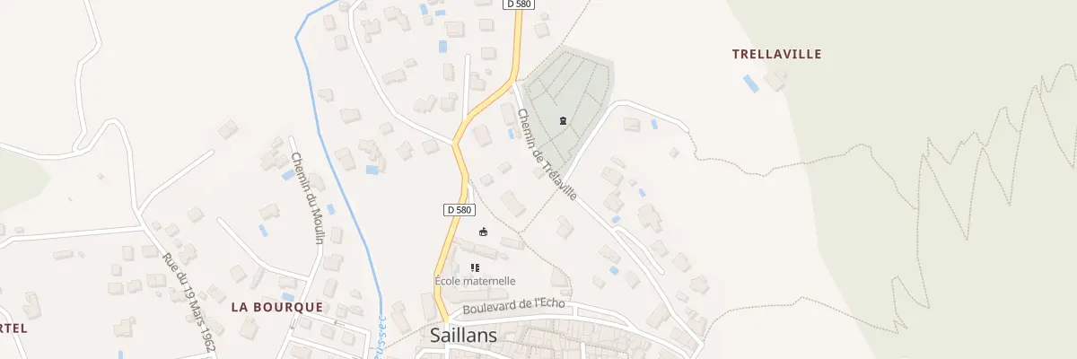 Plan du 100B Che de Trélaville à Saillans