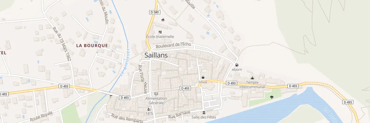 Plan du 14 Rue Roderie à Saillans