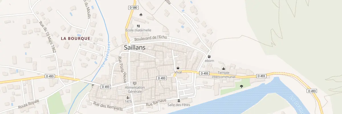 Plan du 5090 Rue du Boulevard à Saillans