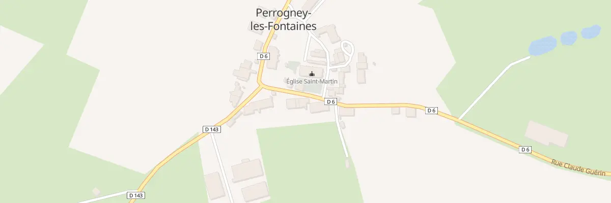 Plan du 7 Rue Claude Guerin à Perrogney-les-Fontaines