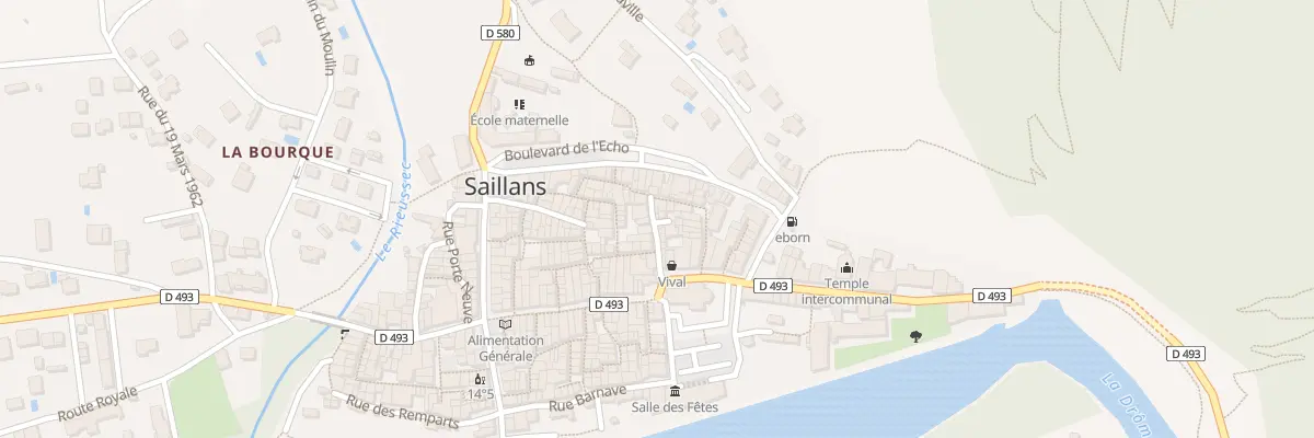 Plan du 5088 Rue du Boulevard à Saillans