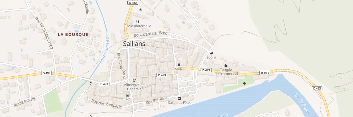 Plan du 6 Rue du Boulevard à Saillans