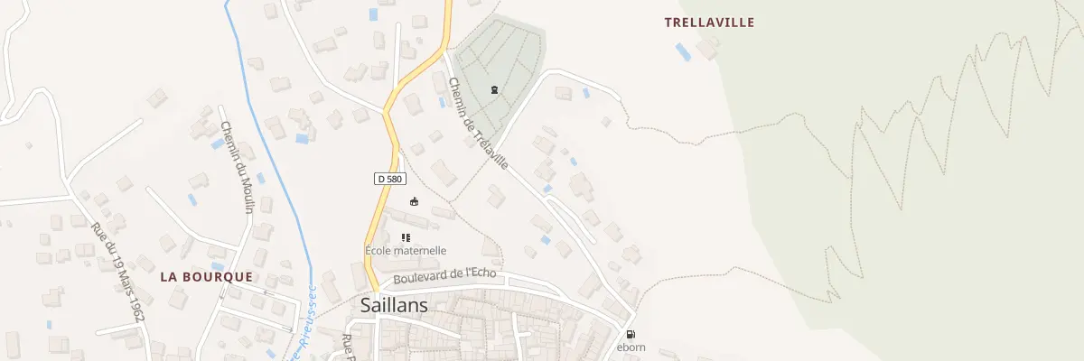 Plan du 155 Che de Trélaville à Saillans