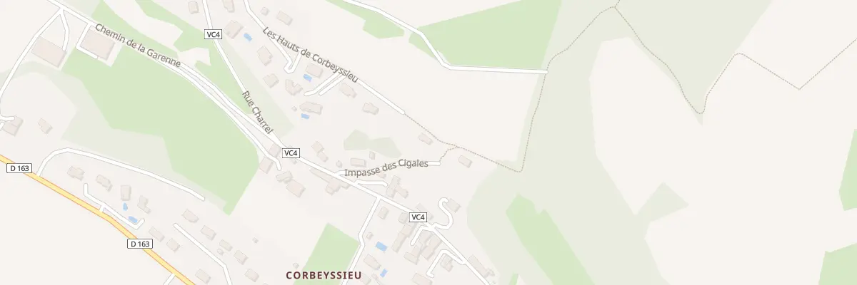 Plan du 122 Imp des Cigales à Frontonas