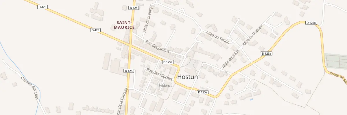Plan du 5036 Saint Maurice d’Hostun à Hostun