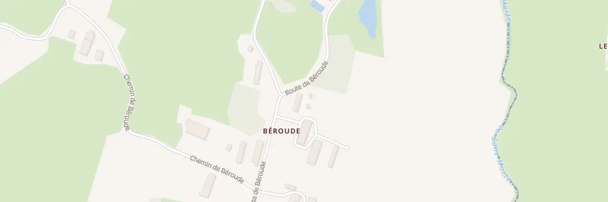 Plan du 885 Rte de Beroude à Saint-Nizier-le-Bouchoux