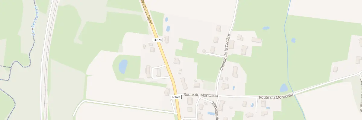 Plan du 604 Rte de Dijon à Saint-Usuge